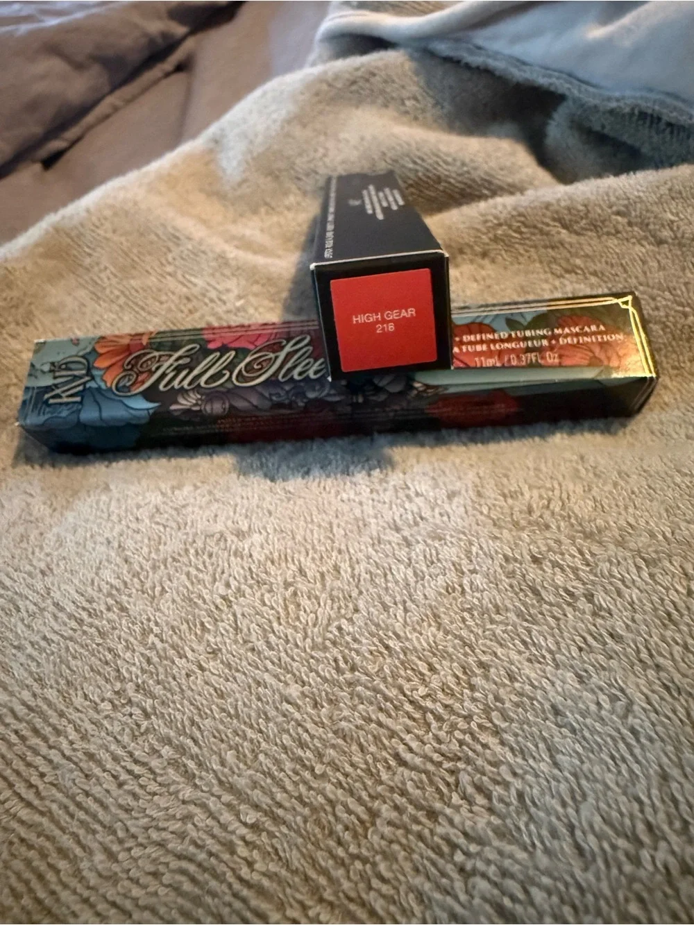 NARS Black Mascara & Lipstick Duo with Floral Full Sleeve Packaging